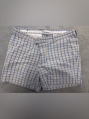 Original Penguin by Munsingwear plaid shorts in a sick blue & tan colorway